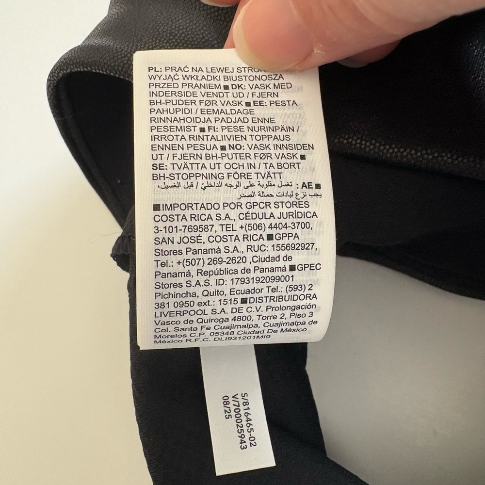 Athleta Vital Foil Matte Bra Black New with Tag Size XL D-DD+ cup - Picture 4 of 6